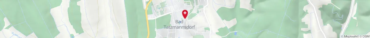 Map representation of the location for Filialapotheke Bad Tatzmannsdorf in 7431 Bad Tatzmannsdorf